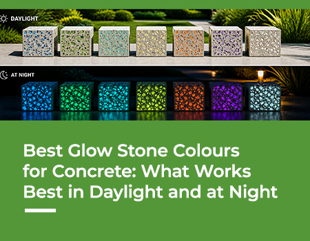 Best Glow Stone Colours for Concrete: What Works Best in Daylight and at Night