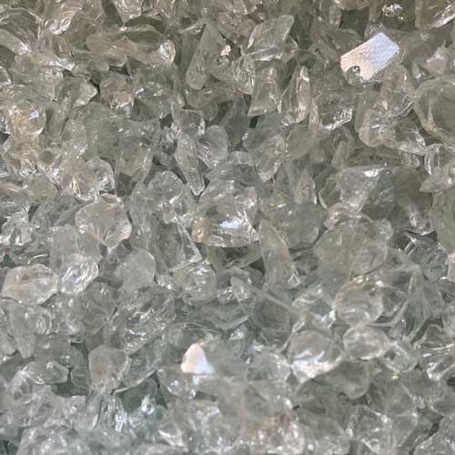 clear crushed glass