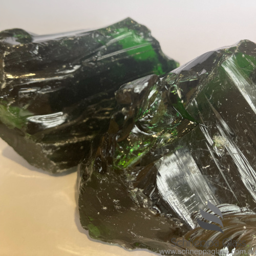 Cosmic Green Glass Rocks for Landscaping