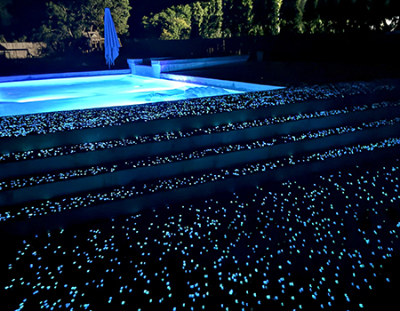 Glow Rocks in Concrete: Best Uses for Driveways, Paths, Pools & Outdoor Areas