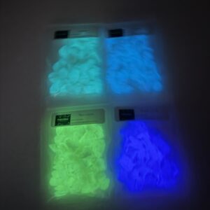Glow in the dark samples