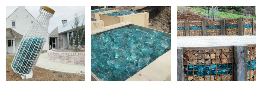 Glass Landscaping Rocks - Schneppa Recycled Crushed Glass